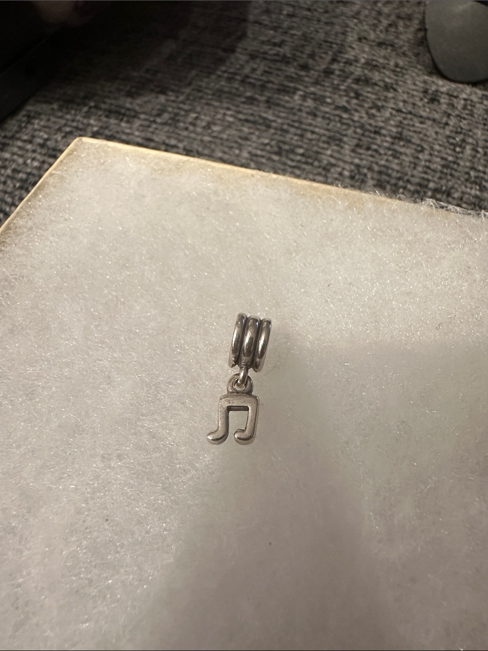 Pandora Silver Music Note Dangle Charm
